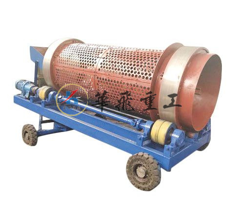 圓振篩的運(yùn)轉(zhuǎn)方向改變上下配重的相角會(huì)改變材料的行進(jìn)方向